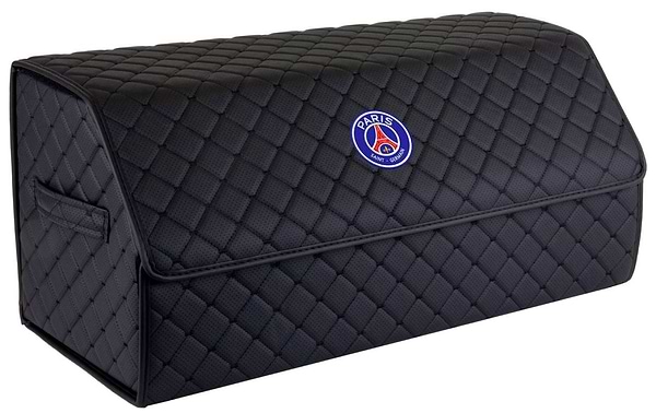 Фото - Сумка-органайзер в багажник EVAtech ECO L ПСЖ чорна з чорною ниткою (EHECELBBBBV164)