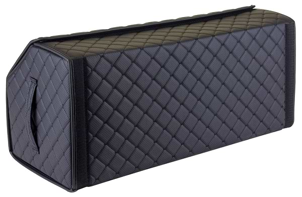 Фото - Сумка-органайзер в багажник EVAtech ECO L ПСЖ чорна з чорною ниткою (EHECELBBBBV164)