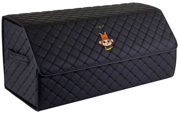 Фото - Сумка-органайзер в багажник EVAtech ECO L Мавпочка чорна з чорною ниткою (EHECELBBBBV167)