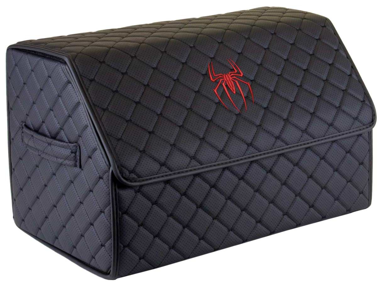 Сумка-органайзер в багажник EVAtech ECO M Spider-Man logo черная с черной нитью (EHECEMBBBBV157)