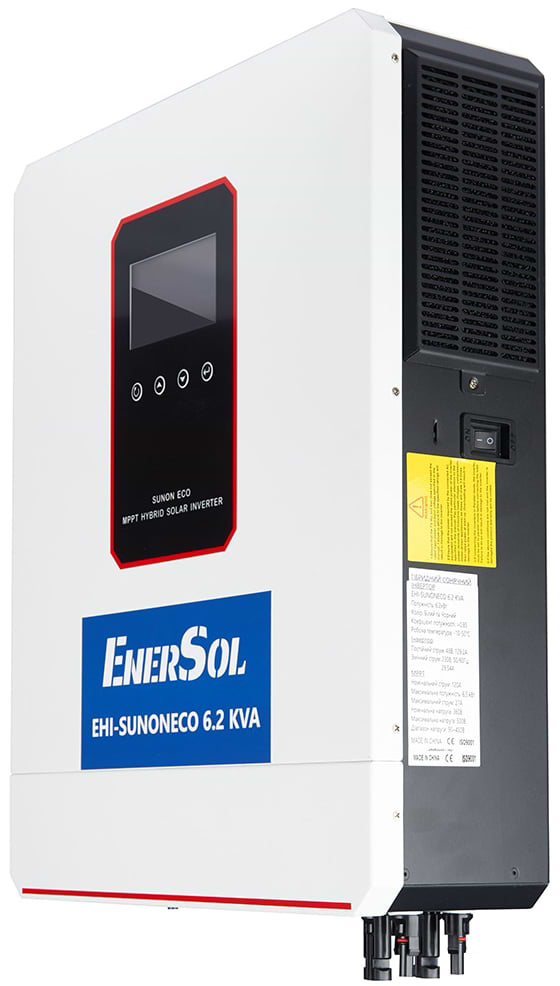 Фото - Инвертор гибридный солнечный EnerSol EHI-SUNONECO6.2KW+EB-SK-51.2 (6.2 кВт,51.2 В)