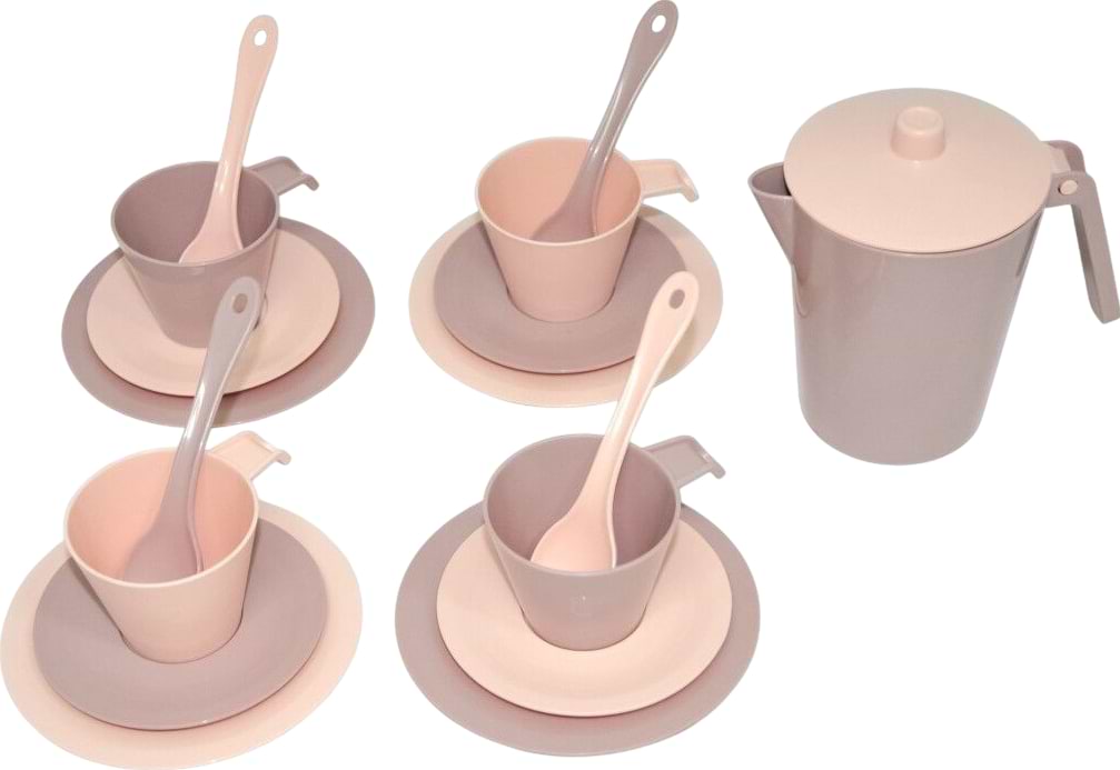 Сюжетно-ролевая игра. Посуда Tigres Релакс 17 эл. в сумке (пудра) (39895)