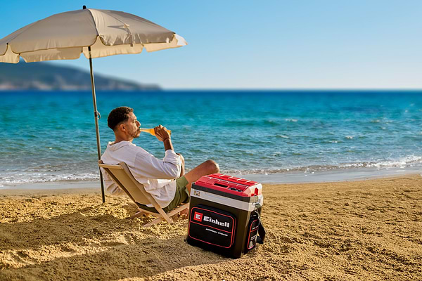 Фото - Холодильник автомобильный Einhell TE-COL 18/27 Li - Solo 18В/12В/220В (2048420)