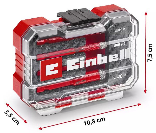 Фото - Сверло Einhell 5/6/8/10мм XS-Case 4 шт. (500404)