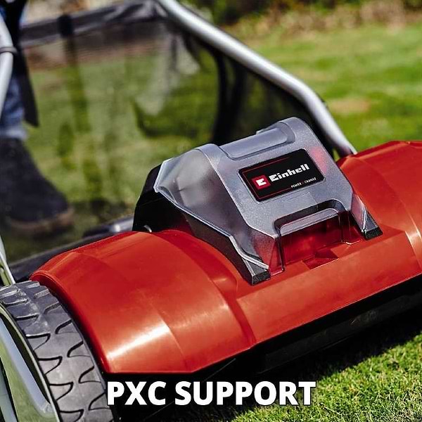 Фото - Газонокосилка аккумуляторная Einhell GE-HM 18/38 Li - Solo (3414200)