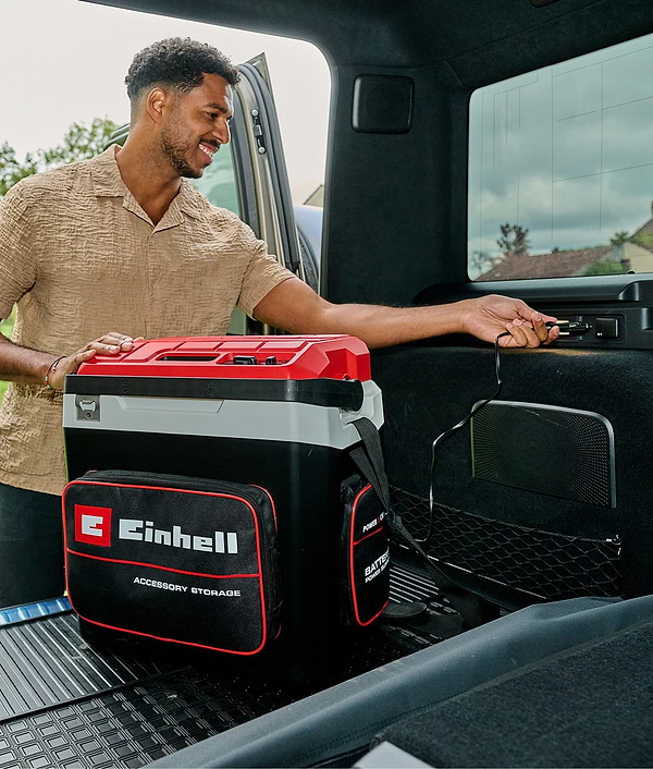 Фото - Холодильник автомобильный Einhell TE-COL 18/27 Li - Solo 18В/12В/220В (2048420)