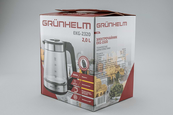 Фото - Уцінка - Електричний чайник Grunhelm EKG-2320 Black
