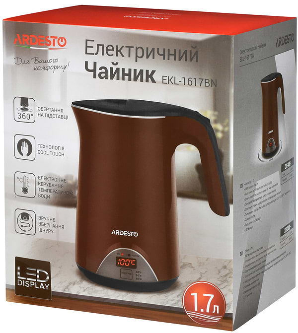 Фото - Электрический чайник Ardesto EKL-1617BN