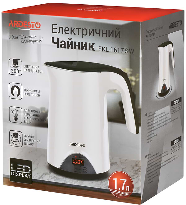 Фото - Электрический чайник Ardesto EKL-1617SW