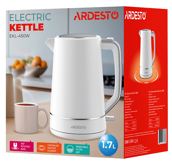 Фото - Електричний чайник Ardesto EKL-450W