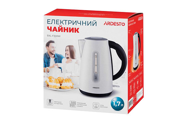 Фото - Електричний чайник Ardesto EKL-F300W White