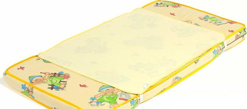 Наматрасник детский ЕКО ПУПС -пеленка 2в1 Premium размер 60х80 см. Желтый (ПНАМ8060ж)