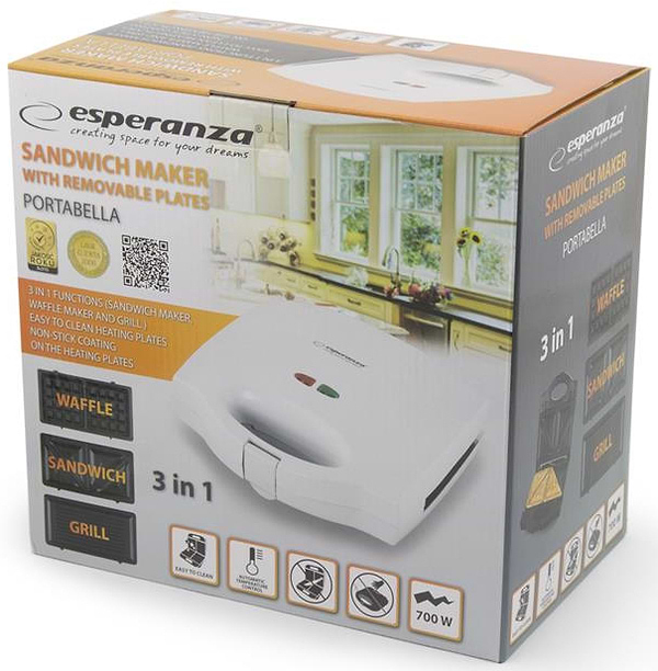 Фото - Бутербродниця Esperanza Sandwich Maker EKT006W
