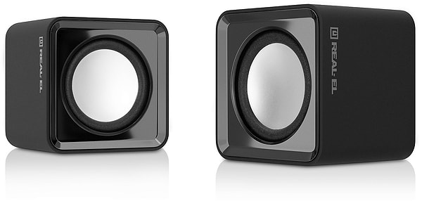 Фото - Комп'ютерна акустика компактна 2.0 REAL-EL S-10 Black (EL121100020)