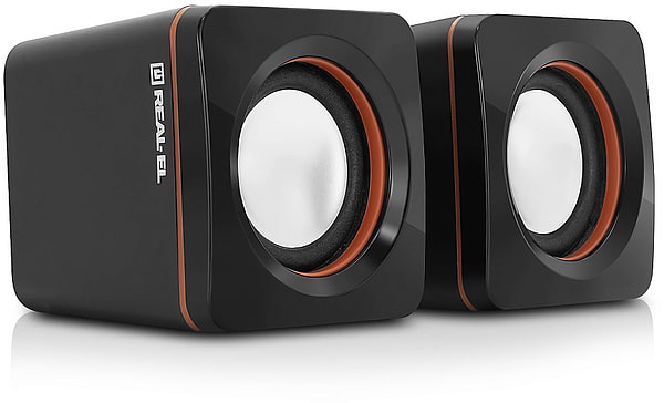 Фото - Комп'ютерна акустика компактна 2.0 REAL-EL S-13 Black (EL121100021)