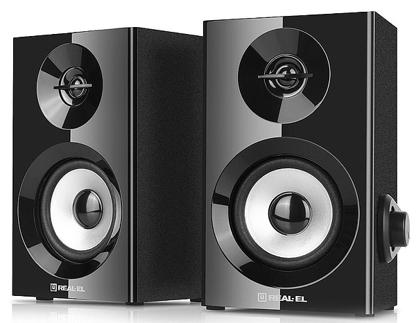 Фото - Комп'ютерна акустика компактна 2.0 REAL-EL S-228 Black (EL121200014)