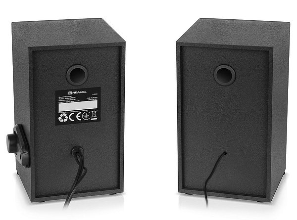 Фото - Комп'ютерна акустика компактна 2.0 REAL-EL S-228 Black (EL121200014)