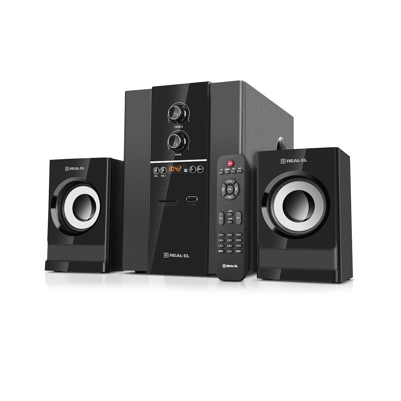 Комп'ютерна акустика 2.1 REAL-EL M-355 Black (EL121300015) - Фото 1