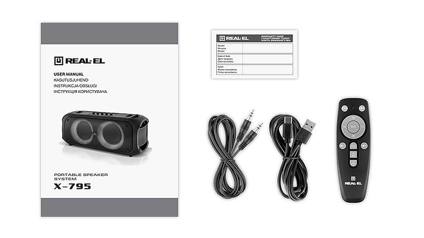 Фото - Портативная акустика REAL-EL X-795 Black