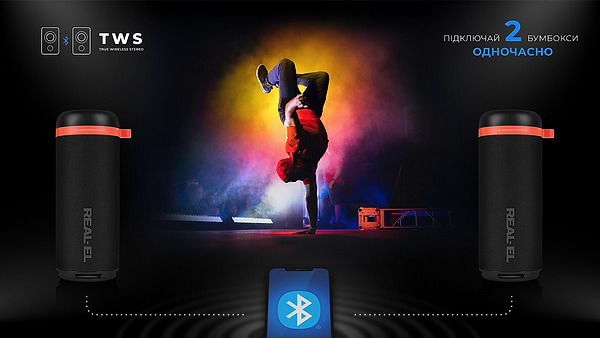 Фото - Портативная акустика REAL-EL X-711 Black (EL121600026)