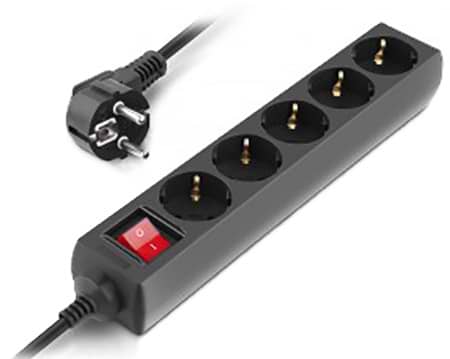 Фото - Мережевий фільтр REAL-EL RS-Protect M 5m Black (EL122300030)