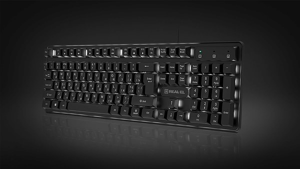 Фото - Клавіатура дротова REAL-EL RK-7015