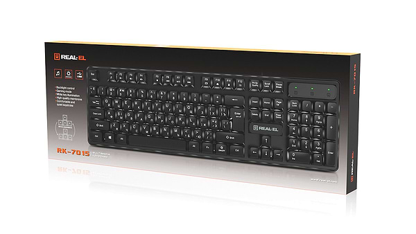 Фото - Клавіатура дротова REAL-EL RK-7015