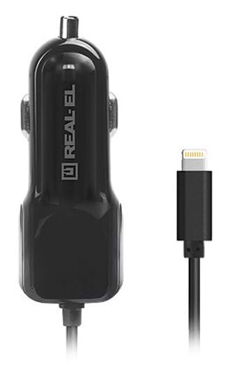 Фото - Автомобільний зарядний пристрій REAL-EL CA-17 black (EL123160010)