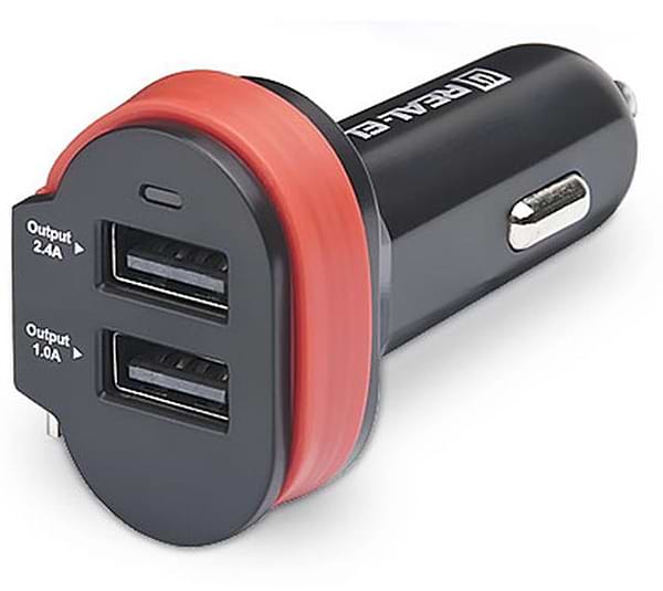 Фото - Автомобільний зарядний пристрій REAL-EL CA-35 black (EL123160012)