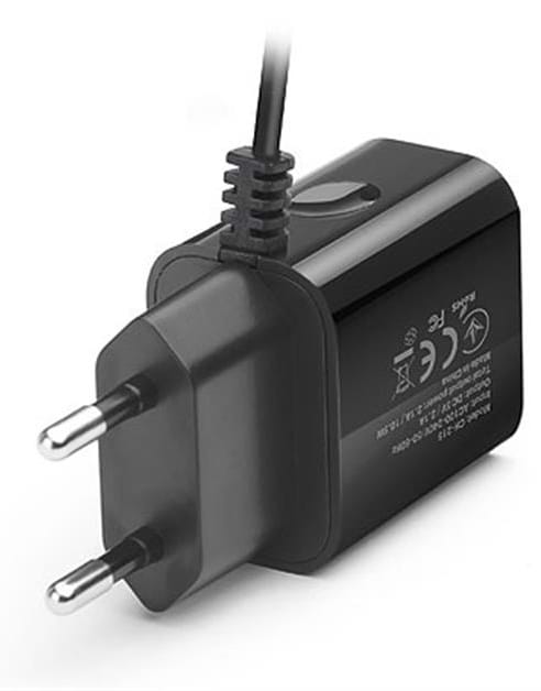 Фото - Сетевое зарядное устройство REAL-EL CH-217 Black (EL123160016)