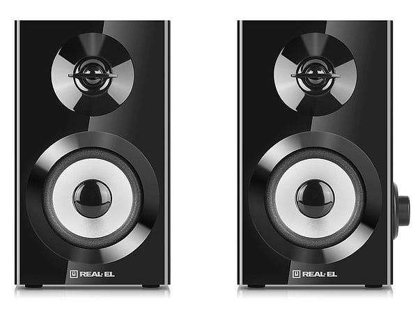 Фото - Комп'ютерна акустика компактна 2.0 REAL-EL S-228 Black (EL121200014)