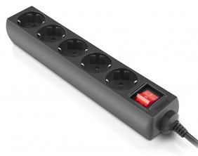 Фото - Мережевий фільтр REAL-EL RS-Protect M 3m Black (EL122300028)