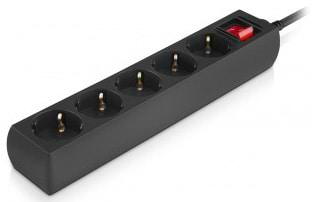 Фото - Мережевий фільтр REAL-EL RS-Protect M 3m Black (EL122300028)