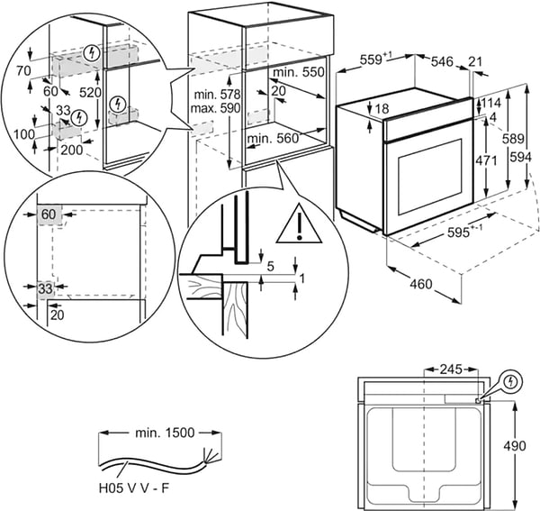 Фото - Духовой шкаф электрический Electrolux EOF5C50BX