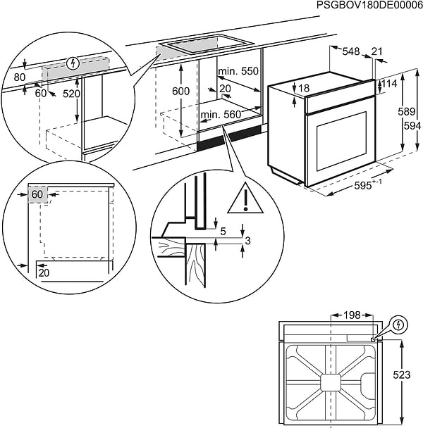 Фото - Духовой шкаф электрический Electrolux OED3H50TX