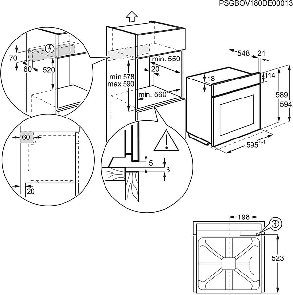Фото - Духовой шкаф электрический Electrolux OED3H50TX