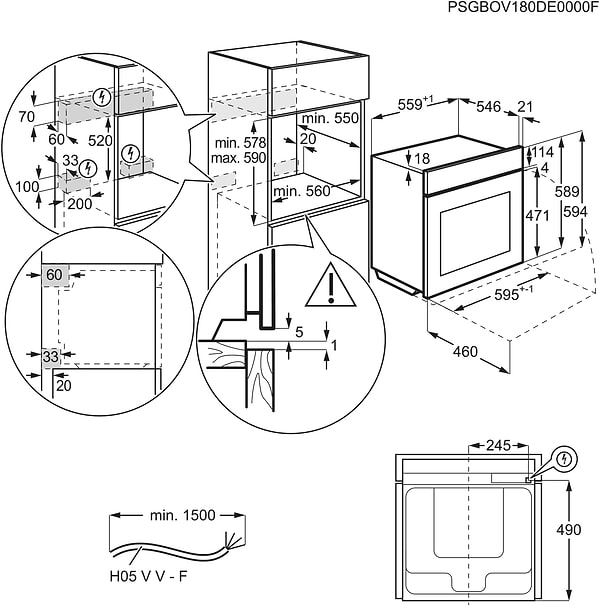 Фото - Духова шафа електрична Electrolux OKD5C51Z