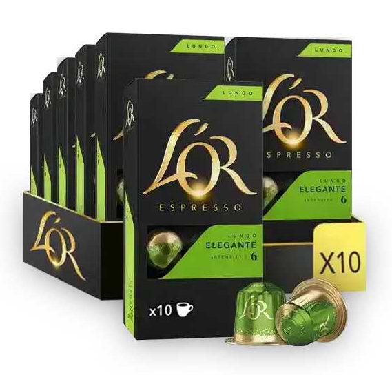 Фото - Кофе в капсулах L`OR Lungo Elegante №6 (10x52г) 520г