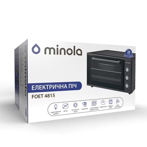 Фото - Піч електрична Minola FOET 4815 IV