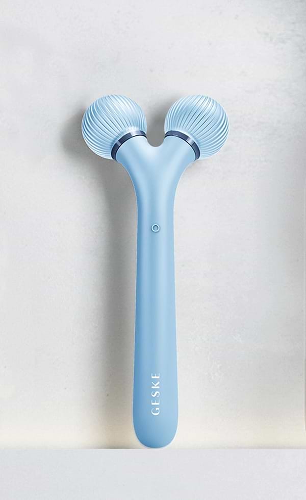 Фото - Электронный звуковой ролик для лица GESKE Sonic Facial Roller 4 в 1 аквамарин (GK000040AQ01)