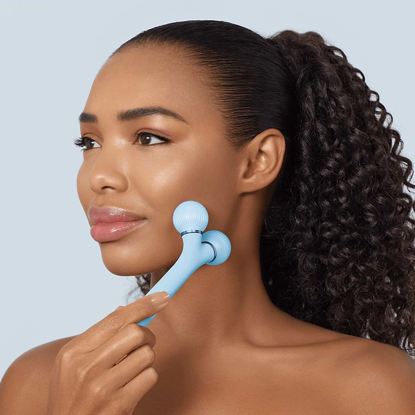 Фото - Электронный звуковой ролик для лица GESKE Sonic Facial Roller 4 в 1 аквамарин (GK000040AQ01)