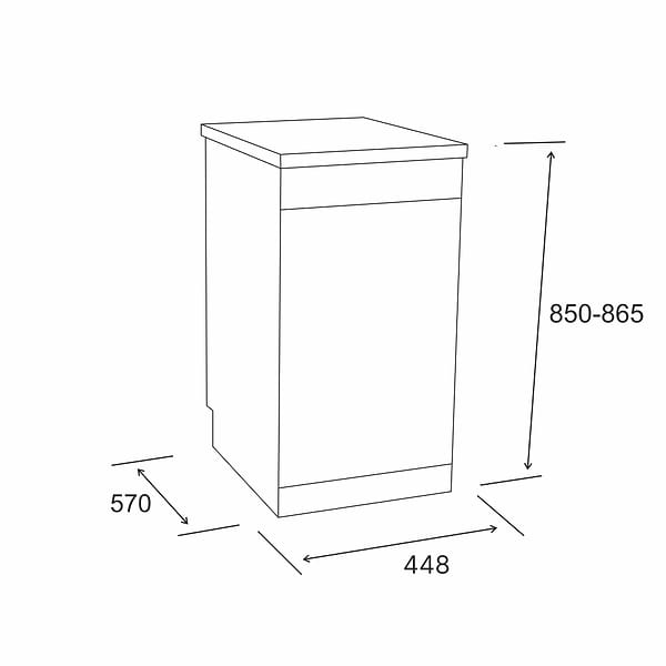Фото - Посудомийна машина окремостояча ELEYUS DWF 45024