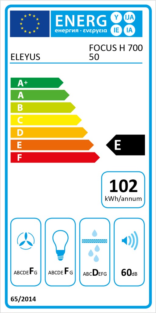 Фото - Вытяжка декоративная ELEYUS Focus 1000 50 WH
