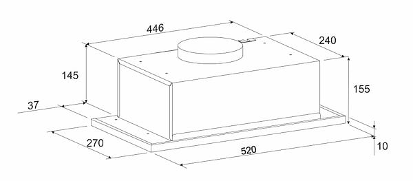 Фото - Вытяжка встраиваемая ELEYUS INTO 960 52 BG