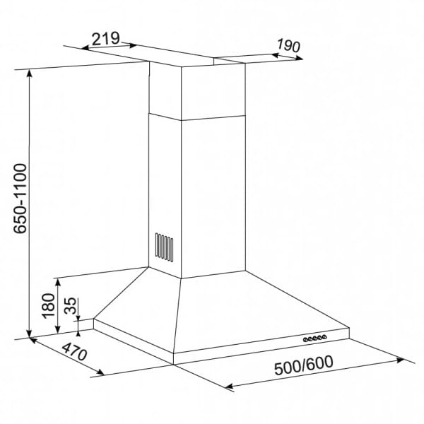 Фото - Витяжка декоративна ELEYUS KLEO 700 50 IS