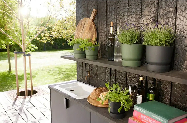 Фото - Вазон Elho greenville round  40 см зеленый 332471