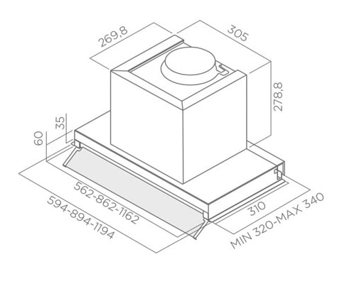 Фото - Вытяжка встраиваемая Elica BOX IN PLUS IXGL/A/120