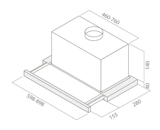 Фото - Вытяжка встраиваемая Elica ELITE 14 LUX BL/A/50