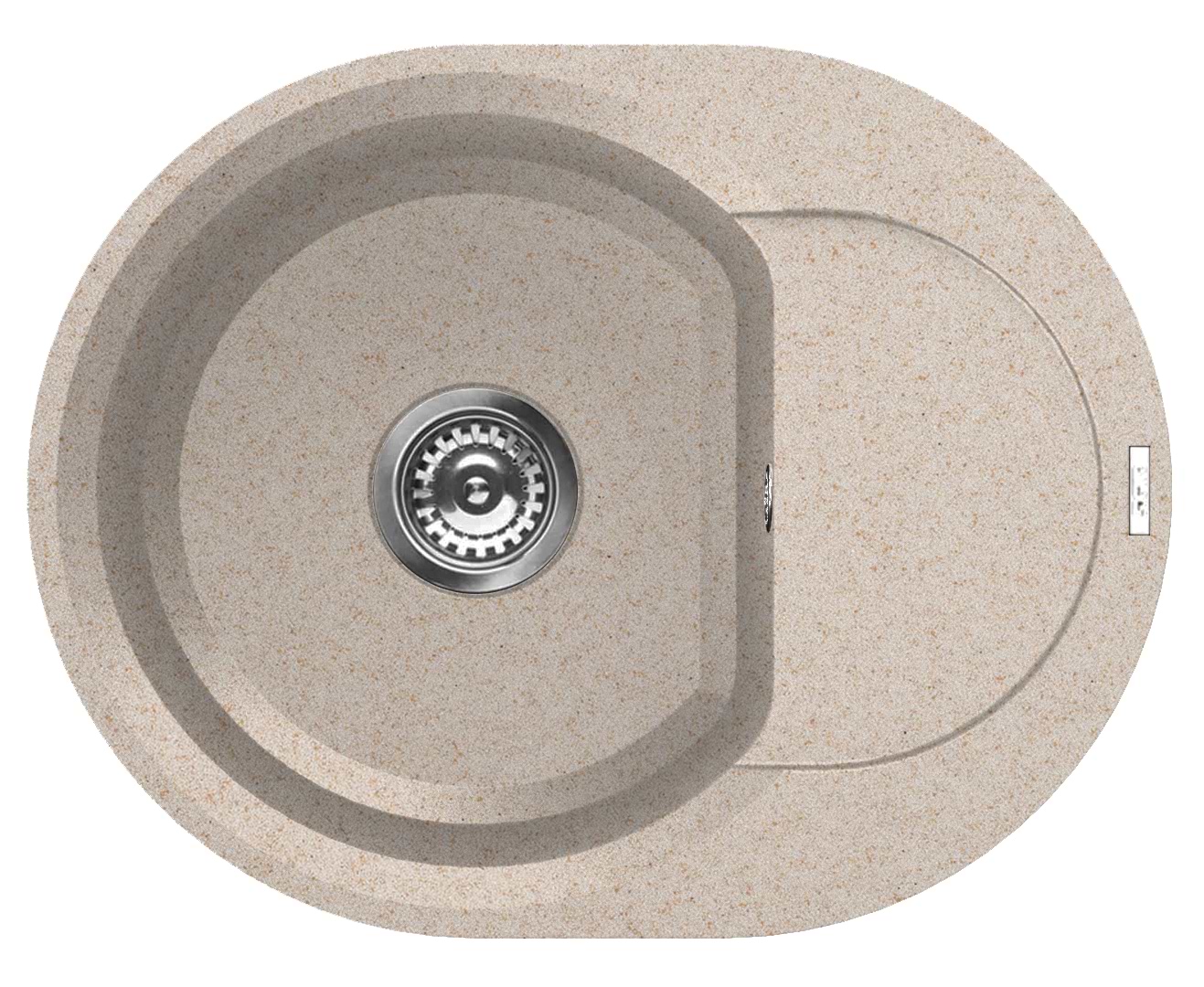Мойка кухонная Elleci Easy Round Avena 51 - Фото 1