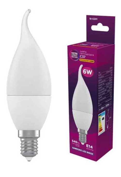 Лампочка світлодіодна ELM 6W E14 3000K (18-0201)